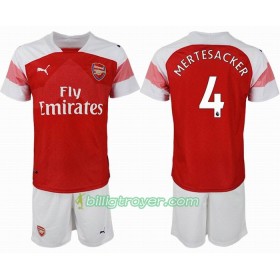 Billige Fotballdrakter Arsenal MERTESACKER 4 Barn Hjemmedraktsett 2018/19 Kortermet